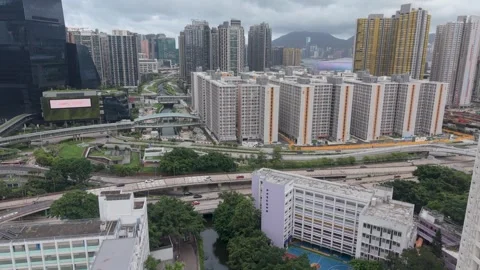 July 5 2026 Kai Tak Light Public Housing Residential Complex Stock Footage 339045946