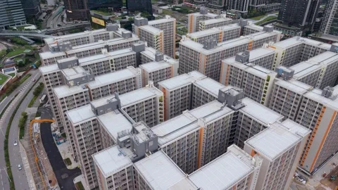 July 5 2026 Kai Tak Light Public Housing Residential Complex Stock Footage 339045986