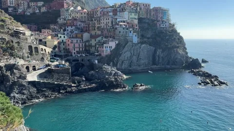 July 8, 2025 - Cinque Terre, Italy - Scenic coastal landscape Stock Footage 338147568