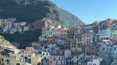 July 8, 2025 - Cinque Terre, Italy - Scenic coastal landscape Stock Footage 338147579