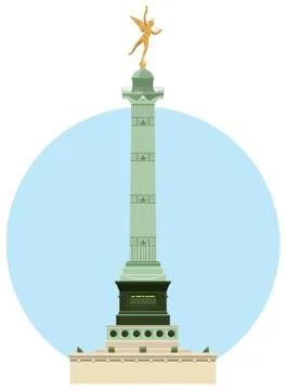 July Column Stock Illustration