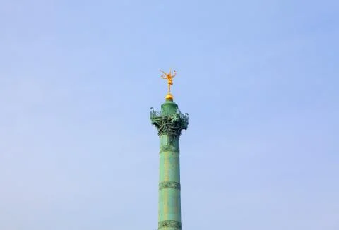 July Column in Paris Stock Photos