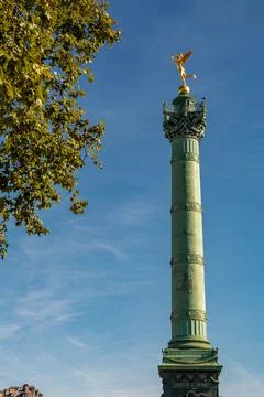 The July Column in Paris Stock Photos