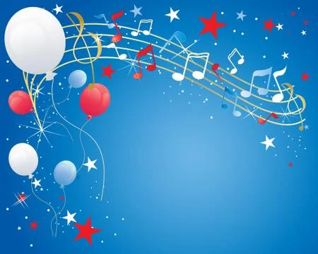 July fourth Stock Illustration