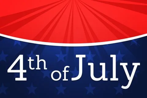July Fourth USA Stock Illustration