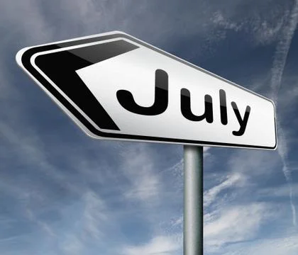 July Stock Illustration