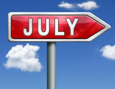 July Stock Illustration