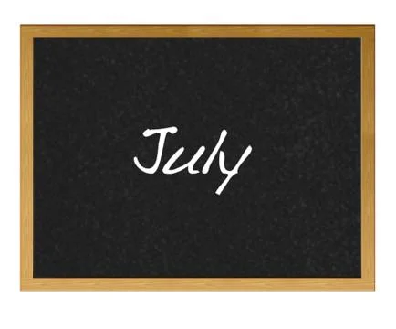 July. Stock Illustration