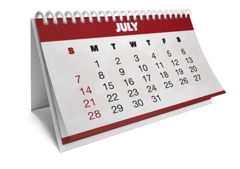 July Stock Illustration