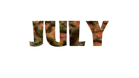 JULY Stock Illustration