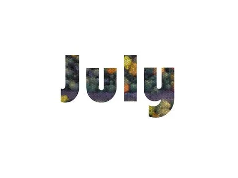 July Stock Illustration