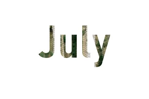 July Stock Illustration