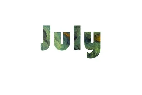 July Stock Illustration