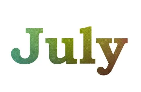 July Stock Illustration