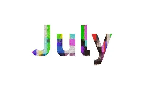 July Stock Illustration