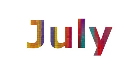 July Stock Illustration