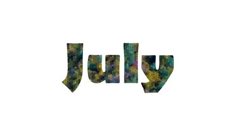 July Stock Illustration