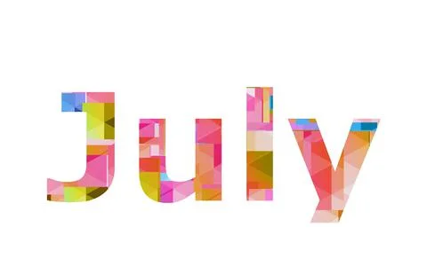 July Stock Illustration