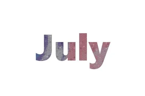July Stock Illustration