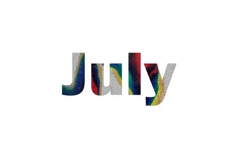 July Stock Illustration