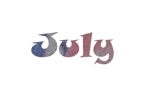 July Stock Illustration