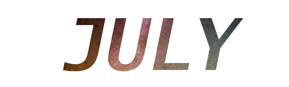 JULY Stock Illustration