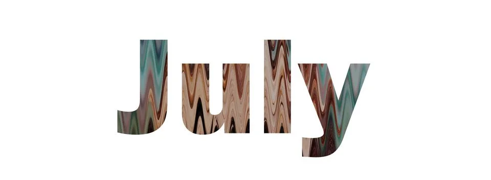 July Stock Illustration