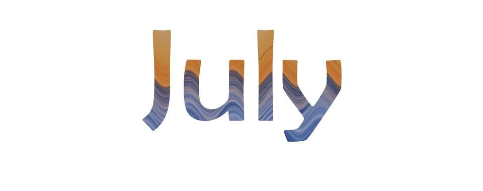 July Stock Illustration