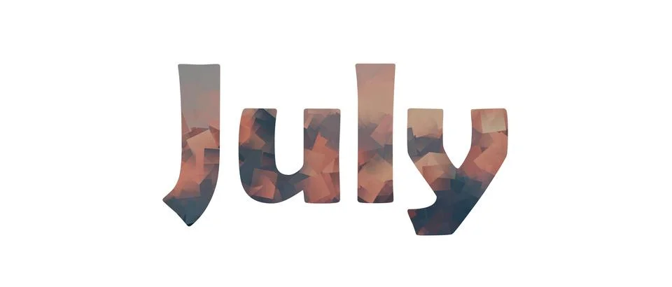 July Stock Illustration