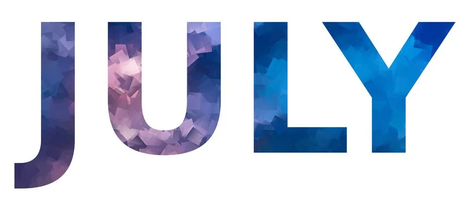 JULY Stock Illustration