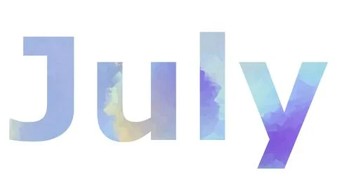 July Stock Illustration