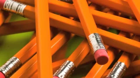 Jumble of lead pencils Vídeos de archivo 21301890