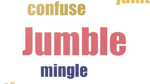 Jumble Tag Cloud Animated Isolated On White 库存影片 103656735