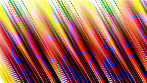 Jumbling metallic stripes animation in loop Stock Footage 282709343