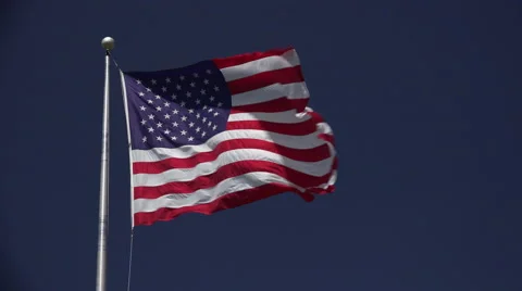 Jumbo American Flag 4k Stock Footage 50814130