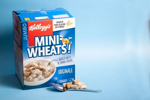 Jumbo box of Mini Wheats Stock Photos