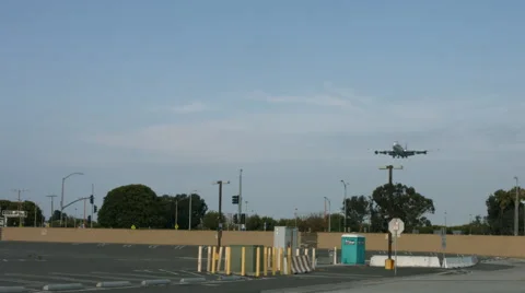Jumbo Jet Landing Vídeo Stock 49663572