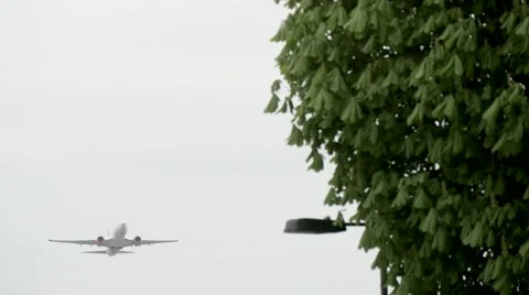 Jumbo jet plane 4K Stock Footage 49525729