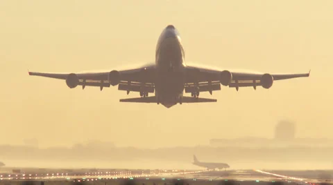 Jumbo Jet takeoff Stock Footage 37457114