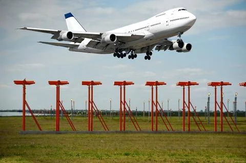 Jumbo takeoff Stock Photos