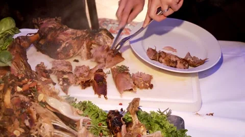 Jumbock Barbeque Stock Footage 8550397