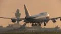 Jumbojet close-up at sunrise HD Footage