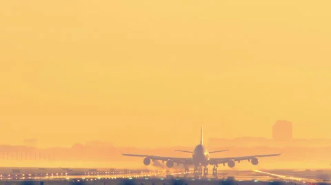 Jumbojet takeoff Stock Footage 37472299