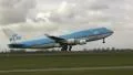 Jumbojet taking off from Schiphol HD Footage