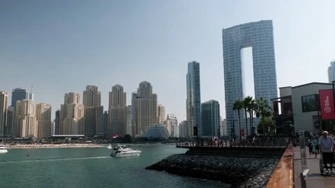 Jumeirah beach frontline Stock Footage 233785419