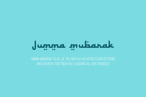Jumma Mubarak vector background design. Holy Friday Stock Illustration
