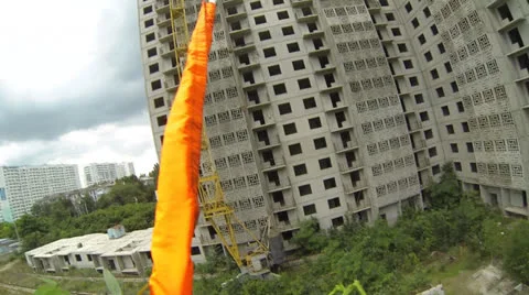 Jump from 15th floor 13 06 60fps Stock Footage 25609342
