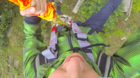 Jump from the 15th floor backwards Stock Footage 28361844