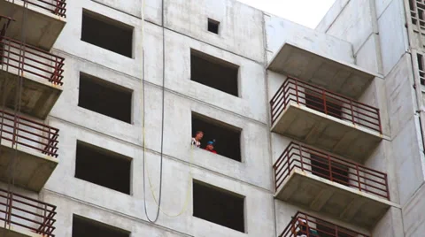 Jump from the 16th floor - a general view of the Stock Footage 27330643