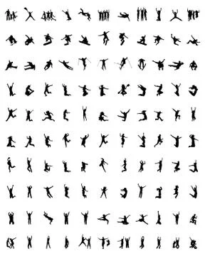 Jump and fly Stock Illustration